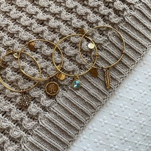 Alex and Ani Gold Bracelets
